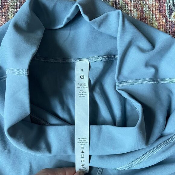 Lululemon light blue wunder under high rise tight leggings size 6 - Picture 7 of 11